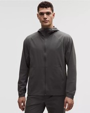 Lululemon Pace Breaker Light Full Zip Running Jacket Hooded Rover Men's Sz Small