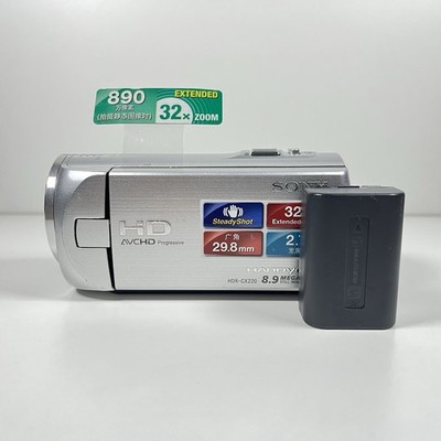 Sony HDR-CX220E HD Handycam 1080p Silver Camcorder Video Camera | Tested Works