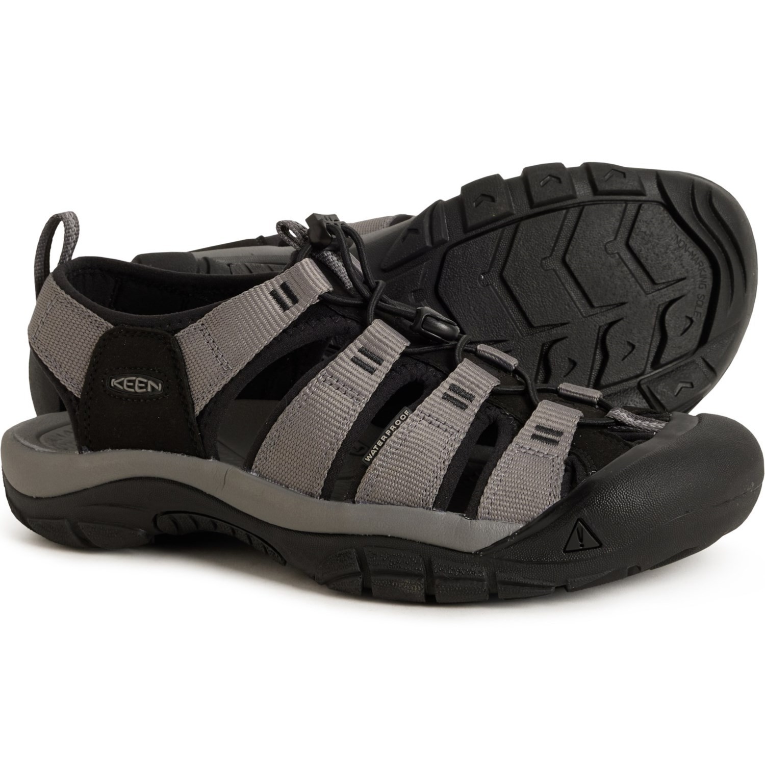 Keen Newport H2 Sandali Punta Chiusa Uomo Grigio (Scegli la tua Taglia) Nuovi con Scatola