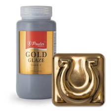 Gold Glaze for Ceramic Pottery Bisque,PCG01,16fl oz/473ml