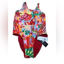 ADIDAS FARM RIO WOMENS SIZE 14 Vibrant One-Piece Swimsuit