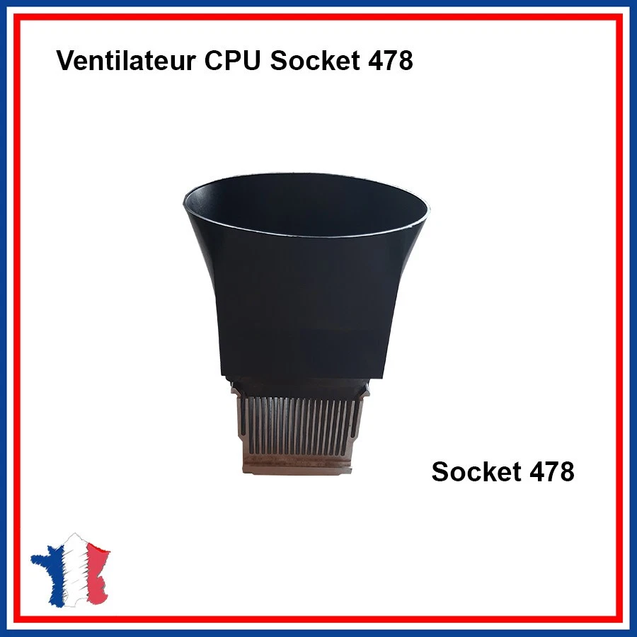 Ventilateur Avec Dissipateur Thermique (Ventirad) CPU Socket 478 - 3 Broches - Photo 1/4