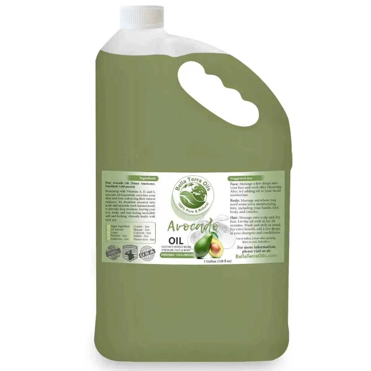 Natural Cold-Pressed Avocado Oil 100% Pure Skin Hair Face Nails Moisturizer
Opens in a new window or