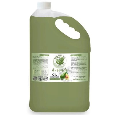 Natural Cold-Pressed Avocado Oil 100% Pure Skin Hair Face Nails Moisturizer