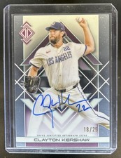 2025 Topps Transcendent Clayton Kershaw Icons Chrome Auto #/25