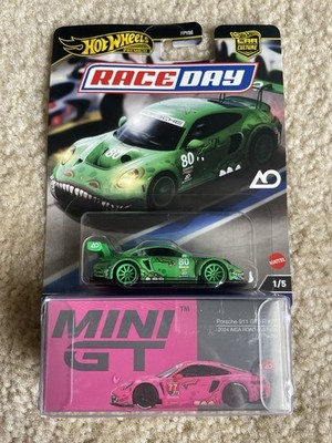 2024 Hot Wheels Car Culture Race Day Porsche 911 GT3 Rexy & Mini