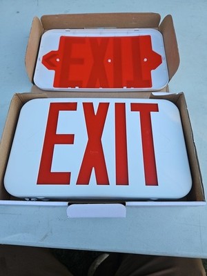 Cooper Lighting All-Pro Exit Sign LBL-APX7R Red LED Self Powered Thermoplastic