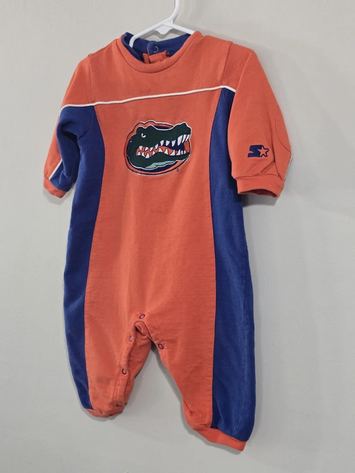 Mono Mameluco Bordado Vintage Años 90 Universidad de Florida Gators Bebé 12m Foto 4 de 4