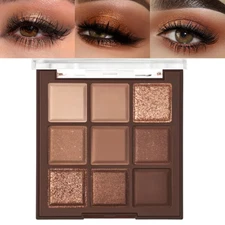 Neutral Brown Eye Shadow Palette- Rose Gold Dark Brown Eyeshadow Palette Colorfu