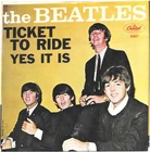 BEATLES, THE (Ticket 2 Ride) Capitol 5407 = MINT VINTAGE PICTURE SLEEVE & RECORD