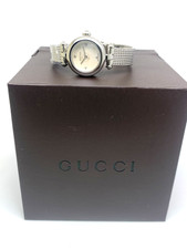 Gucci Women's Watch YA141504 Swiss Quartz Mother of Pearl Dial Silver Steel 22mm