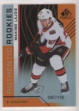 2018 SP Game Used Authentic Rookies Orange Rainbow 47/116 Max Lajoie Maxime ez4