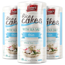 Rice Cakes, Kosher Certified Snack, Dairy Free, Wheat Free, Gluten Free, and Veg