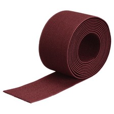 Twill Elastic Band Double-Side 2" Flat 2 Yard Flat Elastic Cord Wine Red