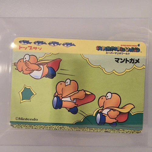 Bandai (Manto Game) trading card Super Mario World Nintendo Vintage NES