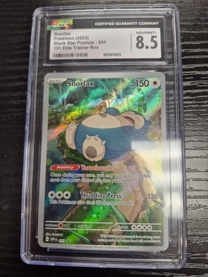 Pokemon TCG English Snorlax 151 Promo 051 CGC 8.5