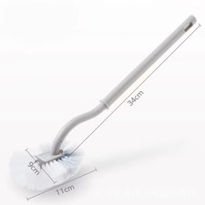 Plastic Toilet Brush Long Handle Soft Hair WC Cleaning Brush Squatting Pan Clean