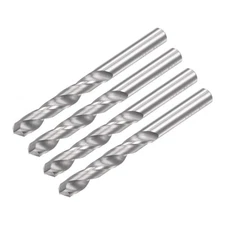 4pcs 4mm C2/K20 Tungsten Carbide Straight Shank Spiral Flutes Twist Drill Bits