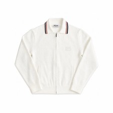 Miu - Cotton Knit Zipped Cardigan SS24 Size: 38