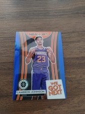 2019-20 NBA Hoops Premium Stock Cameron Johnson RC We Got Next Rookie Blue Prizm