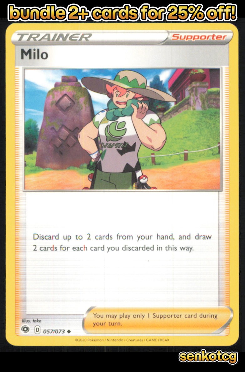 🎴 Milo 057/073 Uncommon Champion's Path NM
