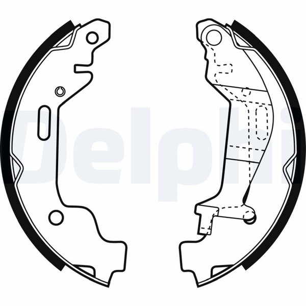 Bremsbackensatz Delphi LS1927 FüR Agila Opel H00 F68 12V 16V Twinport Cdti-image