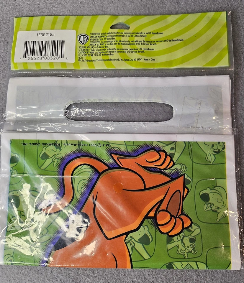 Paquete de 8 tarjetas sin abrir Scooby Doo Treat Sacks con sello Hanna Barbara de colección 2001 Foto 2 de 4