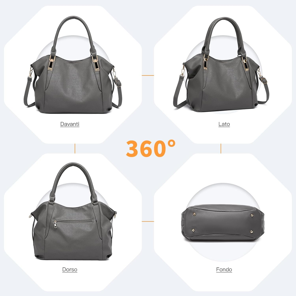 Borsa a tracolla in vera pelle da donna, Made in Italy | Paris Fashion Shops