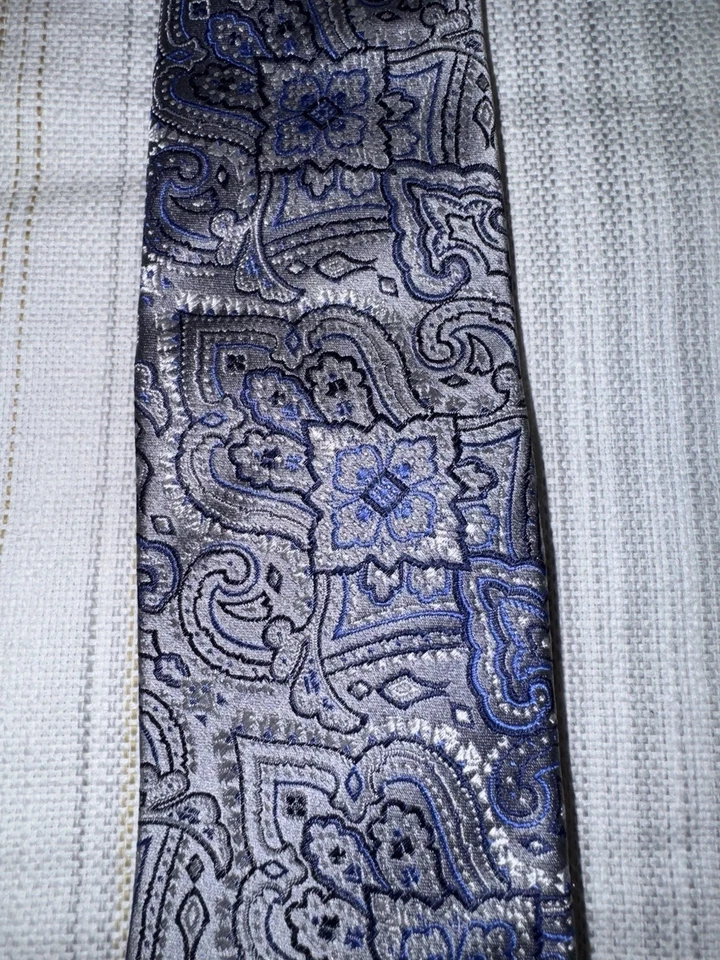 Patrick James Baby Blue Men's 100% Silk Italian Tie Luxury Garment - Изображение 2 из 4