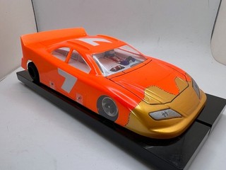 1/24 SLOT CAR REFURBED CHAMPION TURBOFLEX RETRO HAWK 4" NASCAR CUSTOM BUILT