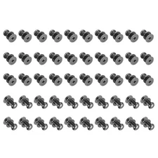 50 Pcs M3*5 Mini Round Knobs, 5mm Small Drawer Pulls, Black