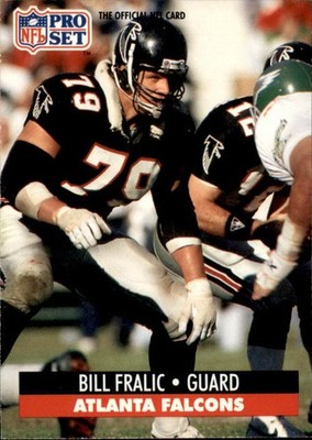 1991 NFL Pro Set Bill Fralic #93 (6023)