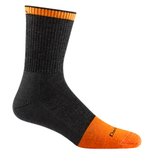 DARN TOUGH 2007 Graphite Men's Steely Micro Crew Midweight Work Sock Steel Toe