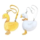 Cute Purse Animal Satchel Tote Goose Shoulder Bag for Earphones Phone Women Keys