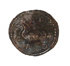 Philip II as Caesar 247-249 ,Deultum,Thrace,AE18 , 2,62 g.,Dolphin RG 22/36