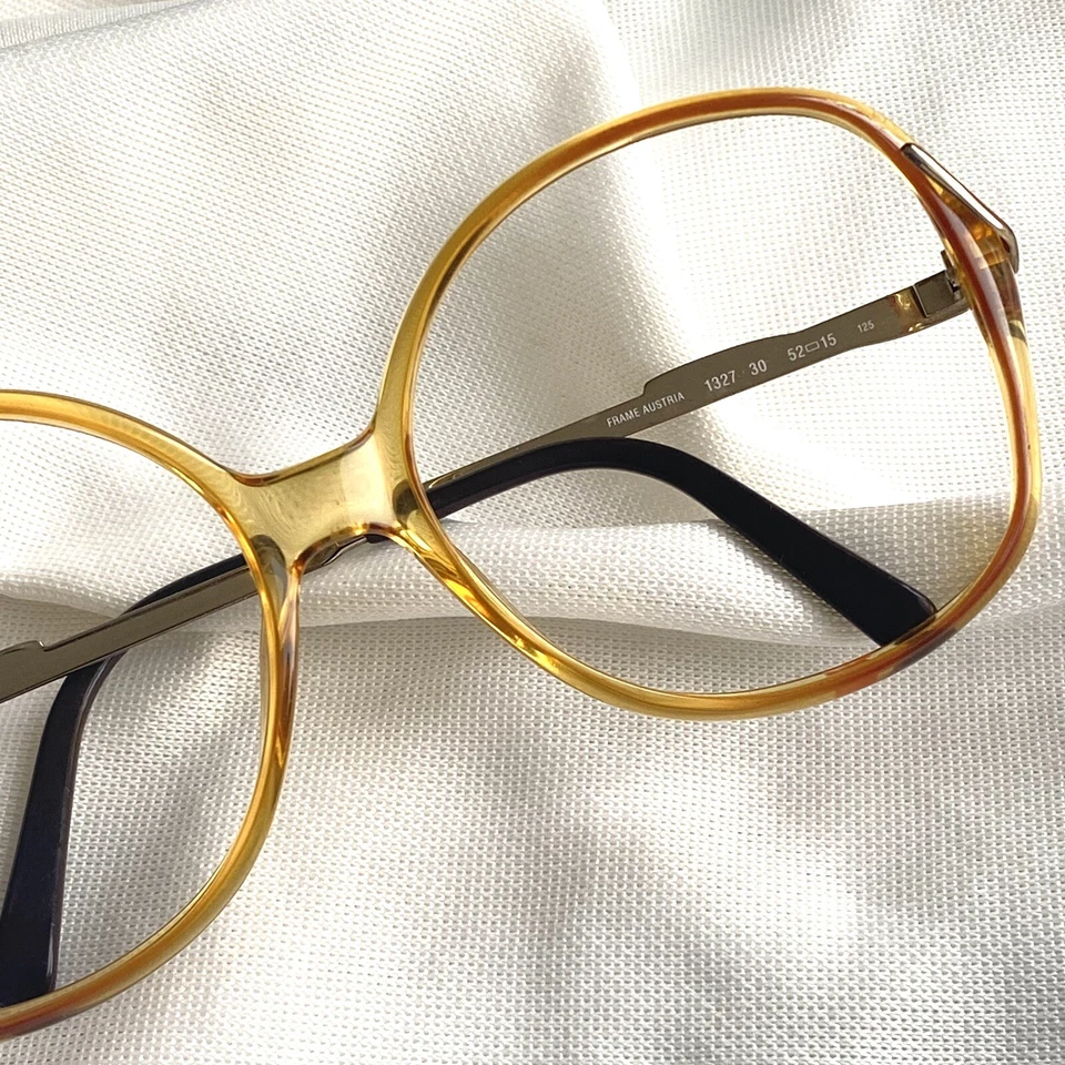 Gafas vintage años 80 VIENNALINE 1327 30 marco de gafas de gran tamaño 52 15 125 Foto 3 de 4