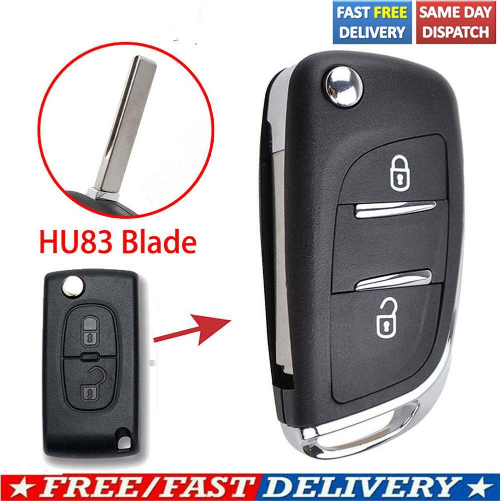 CE0536 HU83 Key Shell Replacement For Peugeot 308 207 307 407 Key Remote Fob
