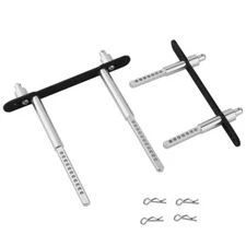 Body Post Mounts Metal Front and Rear Shell Column for Axial SCX10 II 90046 9...