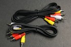 2 Pcs 3 Ft 4 In Composite Av 3-Rca Audio/Video Cable Male Red Yellow White 40"