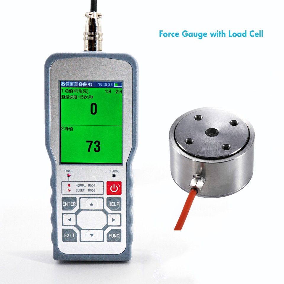 Digital Force Gauge with Load Cell Sensor Test Compression 5KG-2000KG ...
