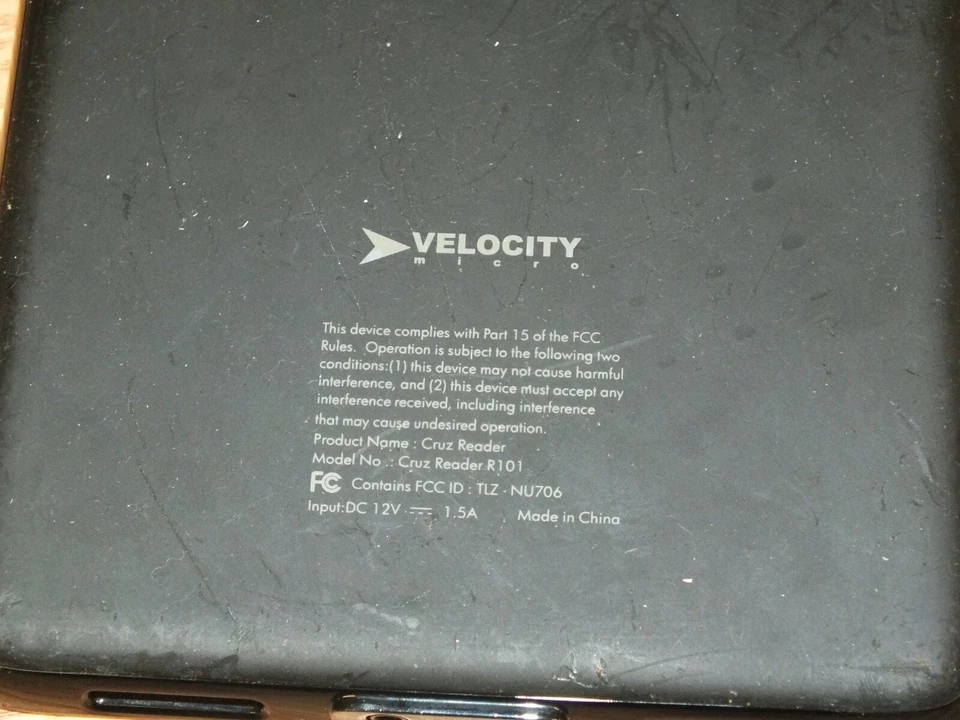 *FOR PARTS* Velocity Micro Cruz Reader (R101) eBook Tablet **READ** - Image 3 of 4