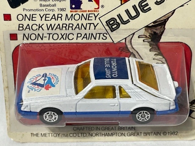 Vintage 1982 CORGI MLB Baseball Ford Mustang Cobra Toronto Blue Jays, 1/64 - Image 2 of 3
