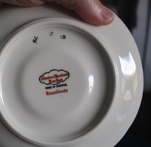 Set of 4 Theodore Haviland New York Rosalinde Cup and Saucer New York USA - Picture 9 of 9