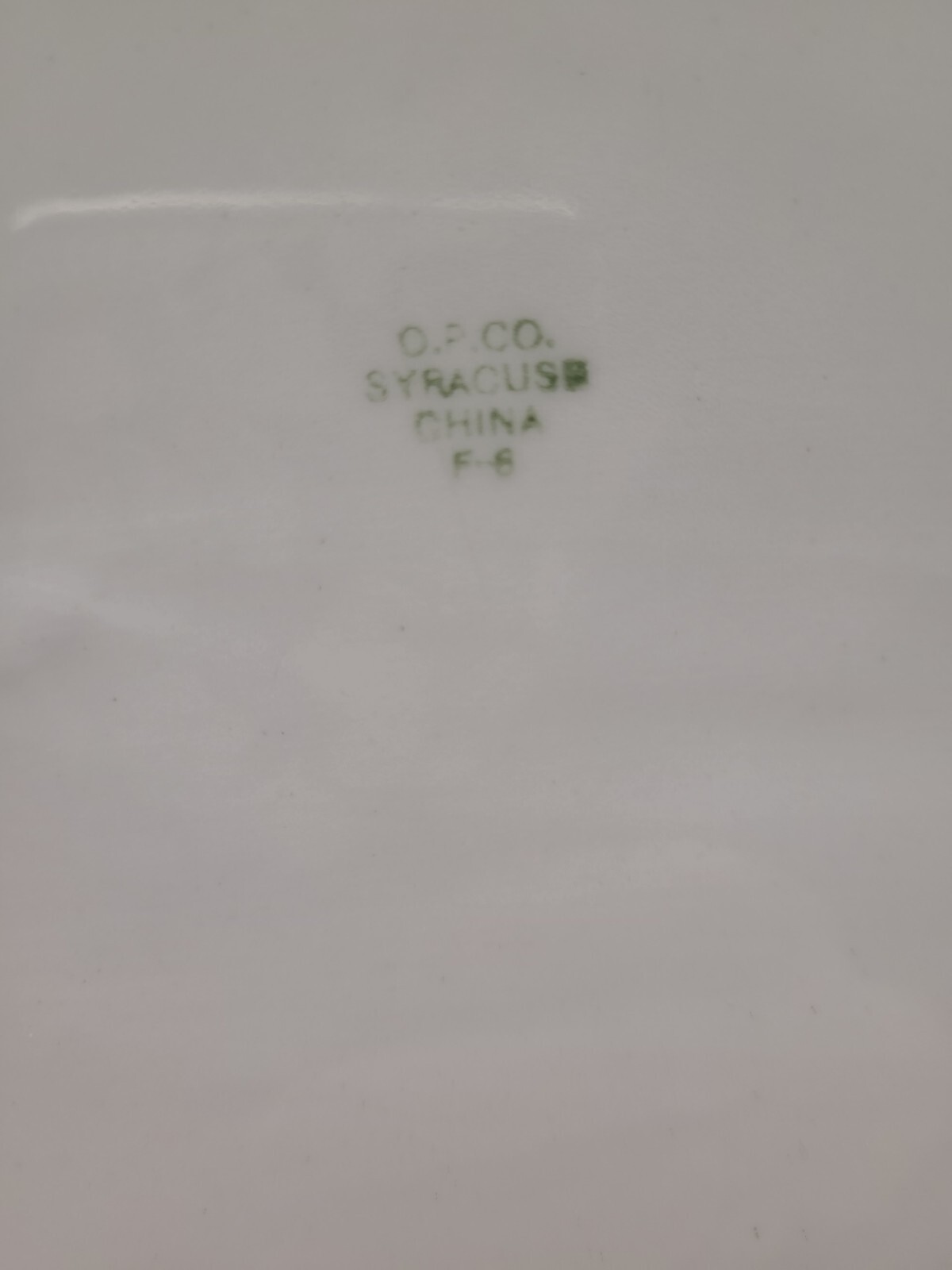 O.P. Co. Syracuse Blue and White Asian Design Platter 11 1/4"