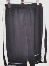 NIKE DRI-FIT Black Mesh SHORTS, Elastic Waist w/Draw String, SZS, lined