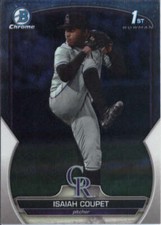 2023 Bowman Draft Chrome #BDC-37 Isaiah Coupet Colorado Rockies