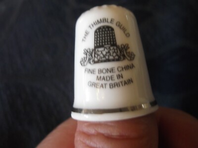COLLECTABLE GILDED BONE CHINA THIMBLE THE THIMBLE GUILD | eBay UK