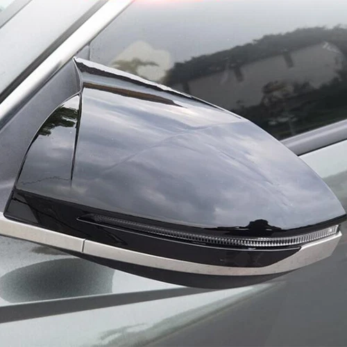 For Hyundai Tucson 2021-2023 ABS Gloss Black Rearview Mirror Cover Shell Caps - Picture 3 of 8