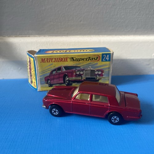 Matchbox Superfast 24 Rolls-Royce Silver Shadow PINK base Boxed Superfast