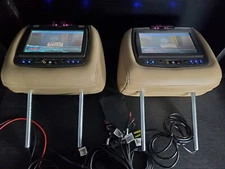 09-14 NISSAN MAXIMA INVISION 7" LCD DVD MONITOR PLAYER HEADREST PAIR